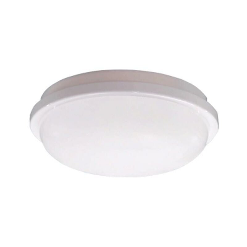 foto del prodotto plafoniera applique a parete o soffitto con lampada led inclusa mareco bellatrix, 20w, colore luce bianca calda 3000k, colore decorazione bianco, mao