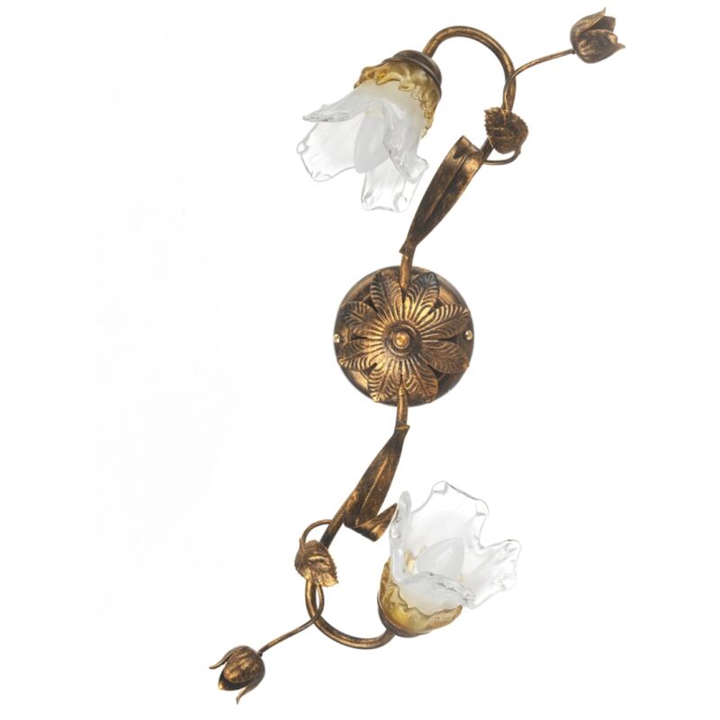 foto del prodotto plafoniera arianna due luci color bronzo, e14
