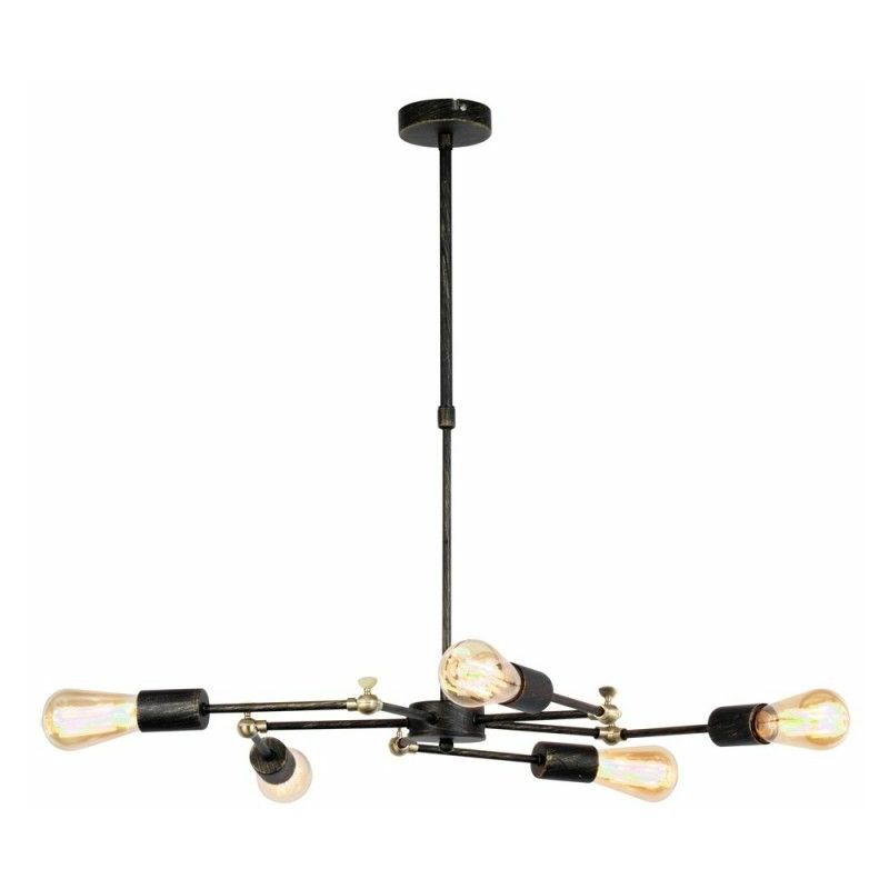 foto del prodotto plafoniera atomic new piombo 5 arms cr 99 618 05 180