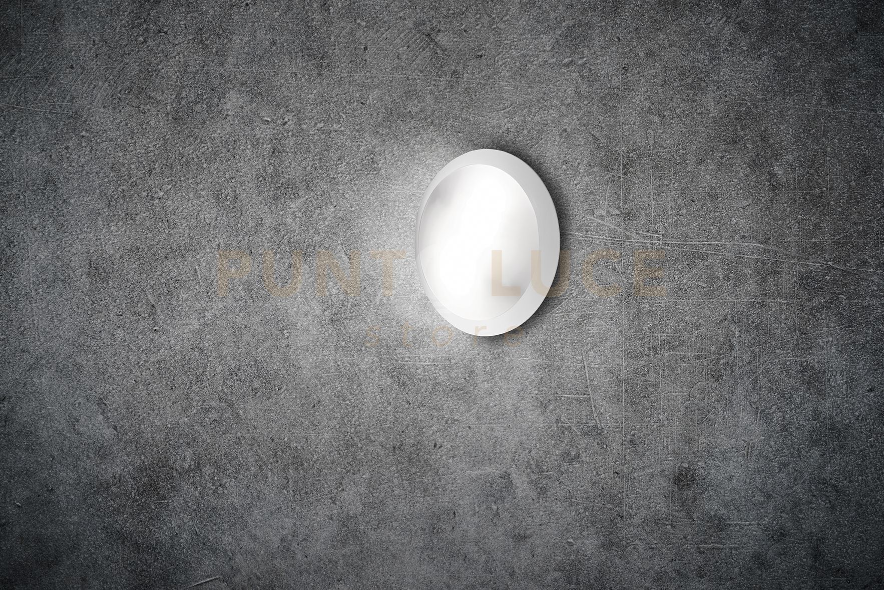 foto del prodotto plafoniera base bianca d.30cm 2luci attacco e27 ip65