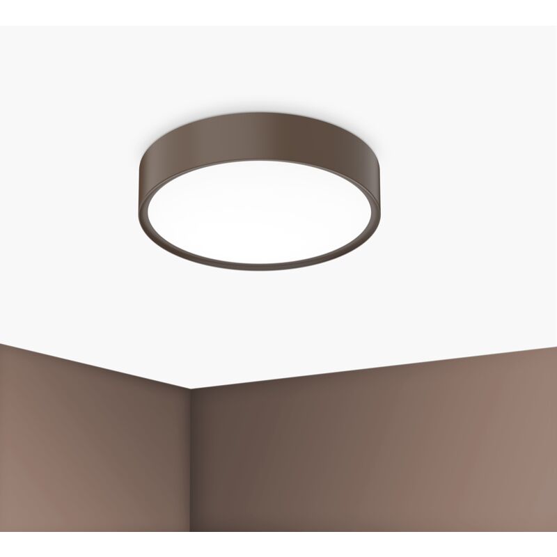foto del prodotto plafoniera blanca luxe 300mm 17w 3000k 4000k 6500k corten bcl 1730co century
