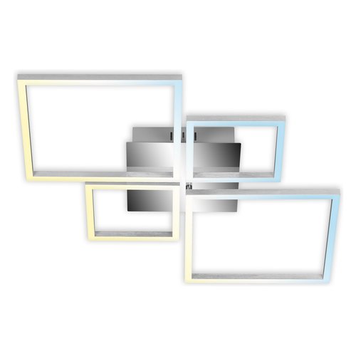 foto del prodotto plafoniera briloner bt10025 frame cromo alluminio