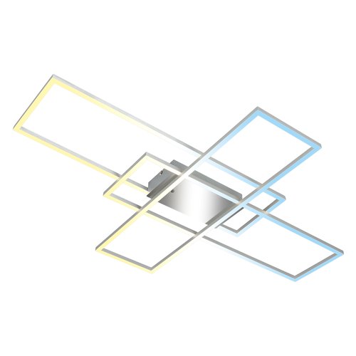 foto del prodotto plafoniera briloner bt10027 frame cromo alluminio