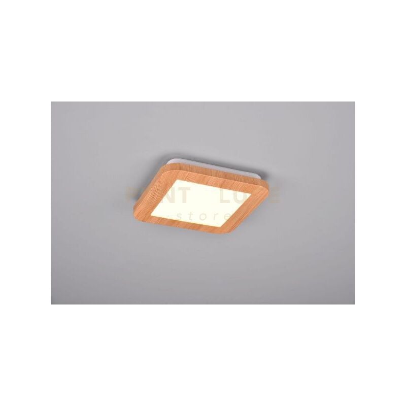 foto del prodotto plafoniera camillus led quadrata effetto legno r62931035