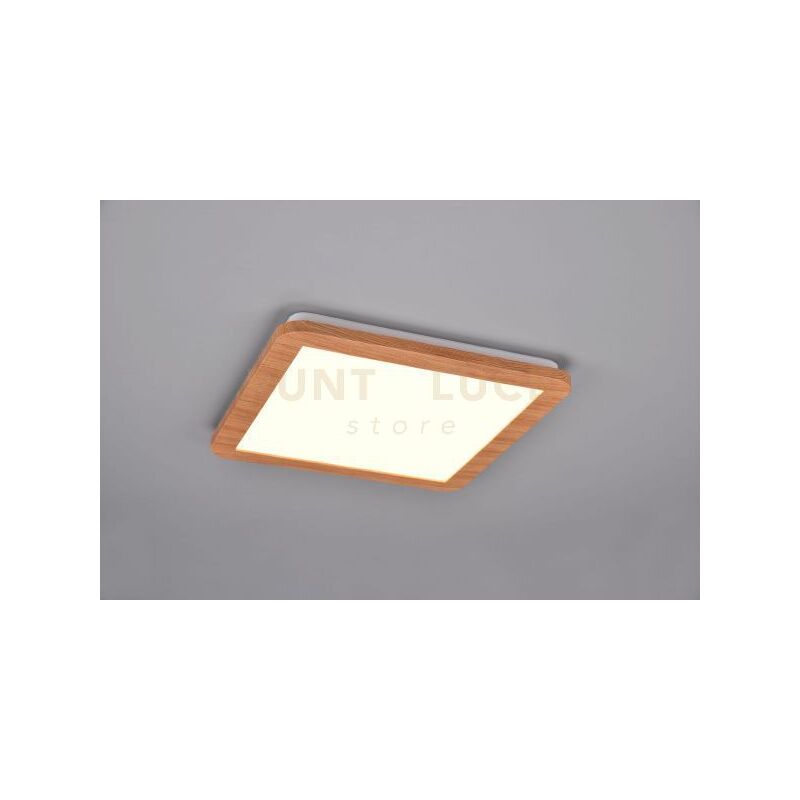foto del prodotto plafoniera camillus led quadrata effetto legno r62931835