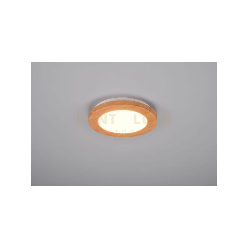 foto del prodotto plafoniera camillus led rotonda effetto legno r62921035
