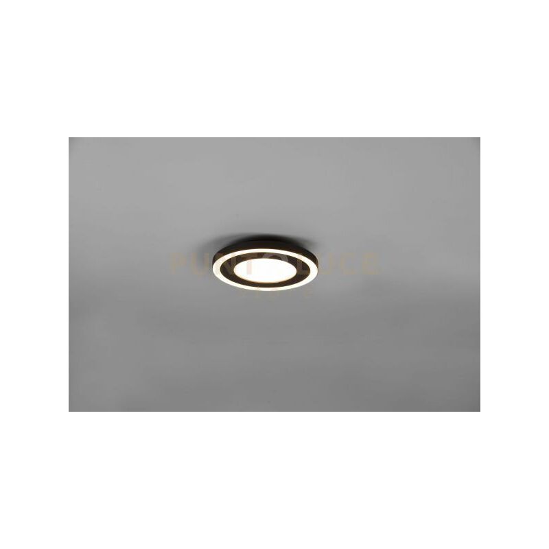 foto del prodotto plafoniera carus led rotonda bordo nero r67222032