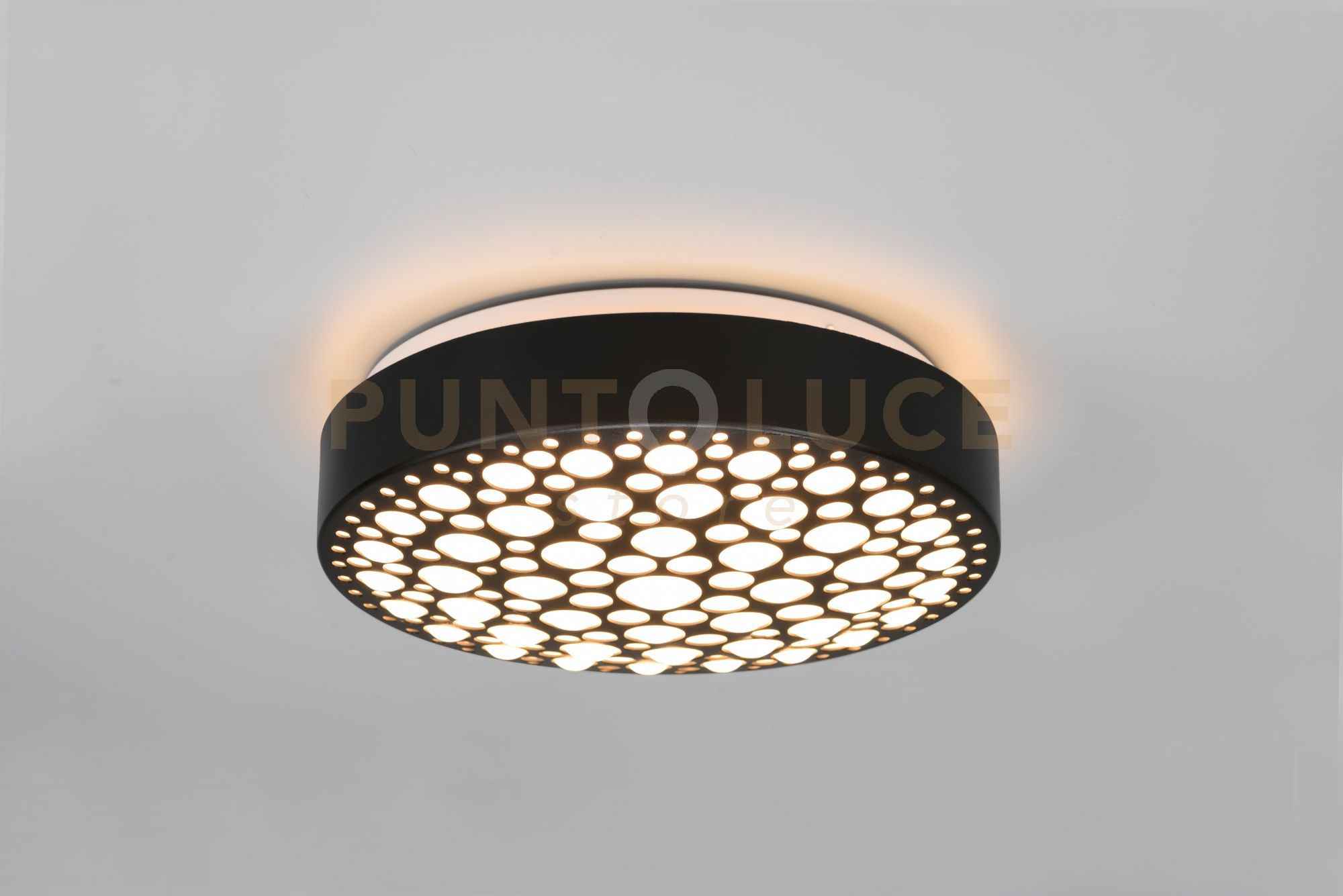 foto del prodotto plafoniera chizu led rotonda nera r67162832