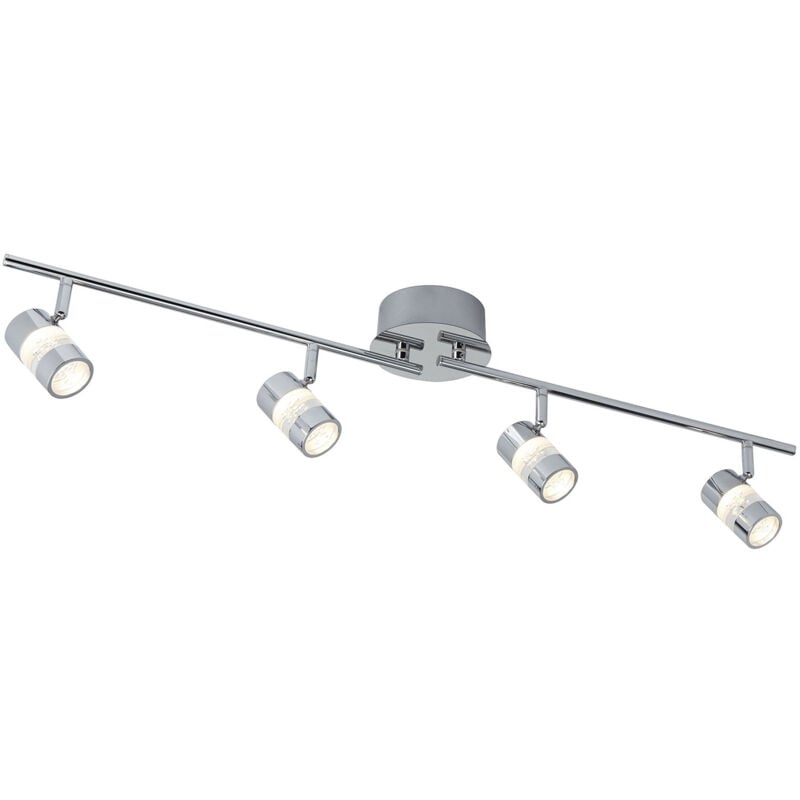 foto del prodotto plafoniera contemporanea bolle acciaio cromo policarbonato led 21,2w 3000k