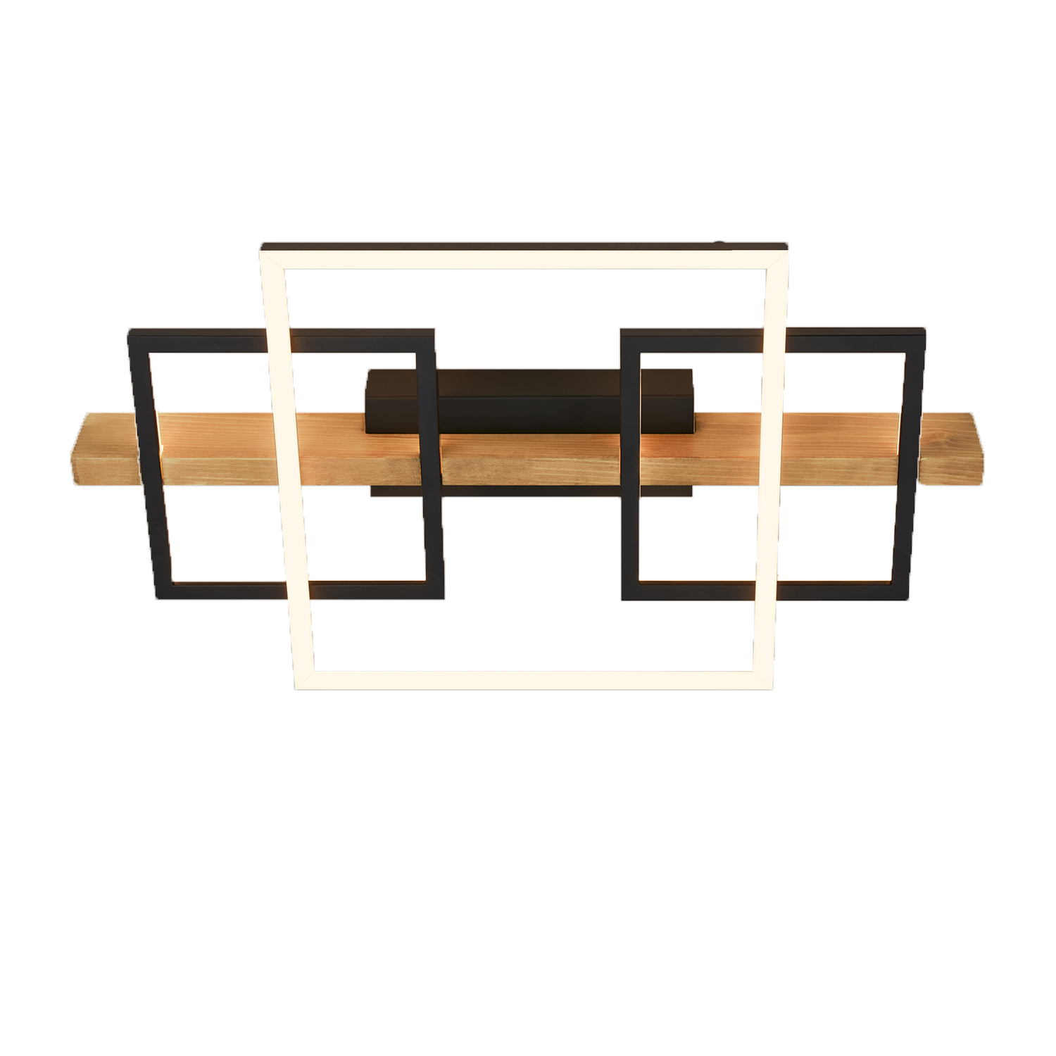 foto del prodotto plafoniera contemporanea cadre metallo nero led integrato 32w 3000k