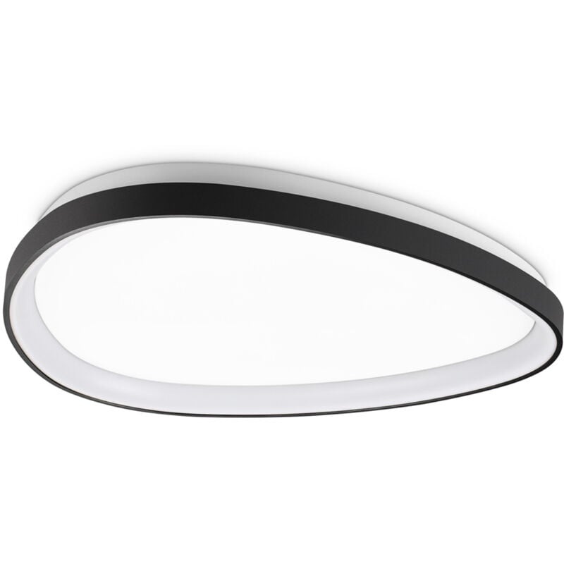 foto del prodotto plafoniera contemporanea gemini metallo nero led integrato 29w 3000k ip20