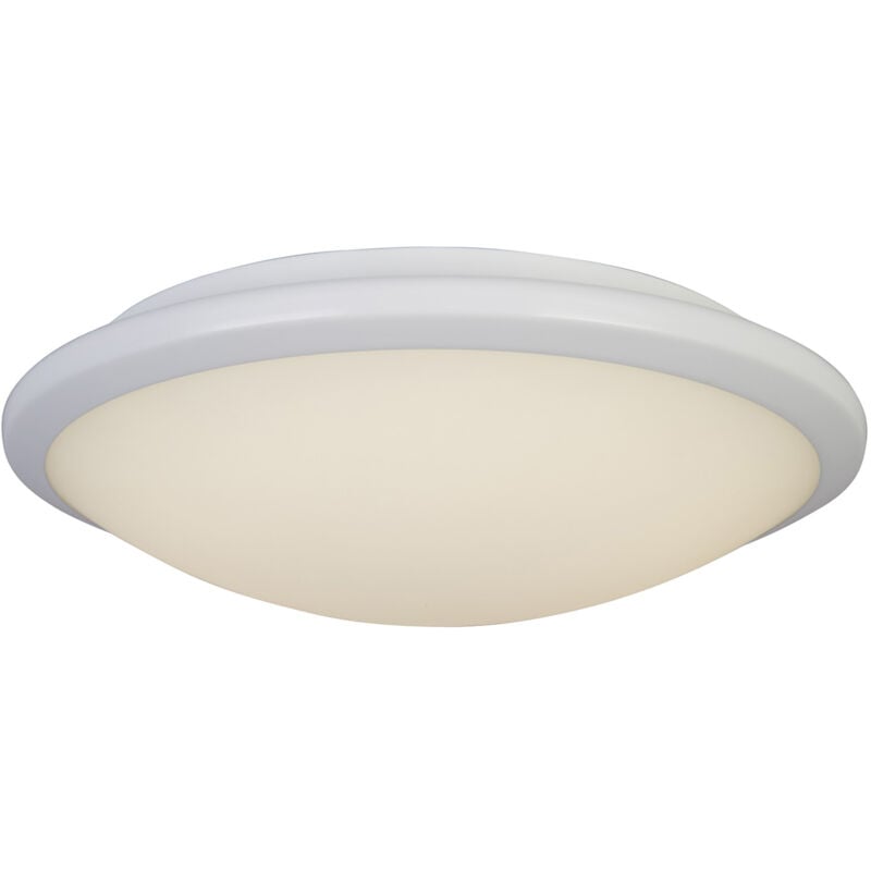 foto del prodotto plafoniera contemporanea knutsford acciaio bianco vetro led 14w 3500k