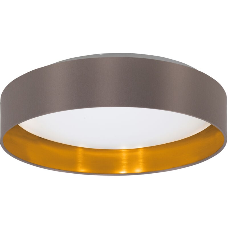 foto del prodotto plafoniera contemporanea maserlo 2 policarbonato bianco luce led integrato