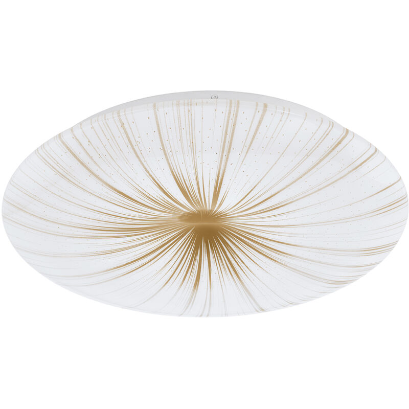foto del prodotto plafoniera contemporanea nieves 1 acciaio bianco luce led integrato 19,5w