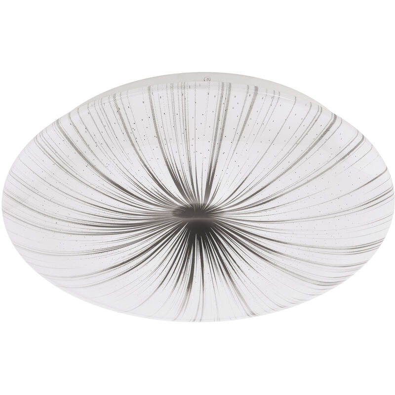 foto del prodotto plafoniera contemporanea nieves acciaio bianco luce led integrato 10w