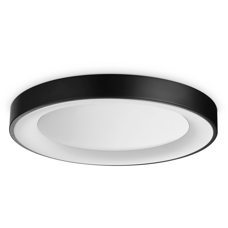 foto del prodotto plafoniera contemporanea planet metallo nero led integrato 28w 3000k ip20
