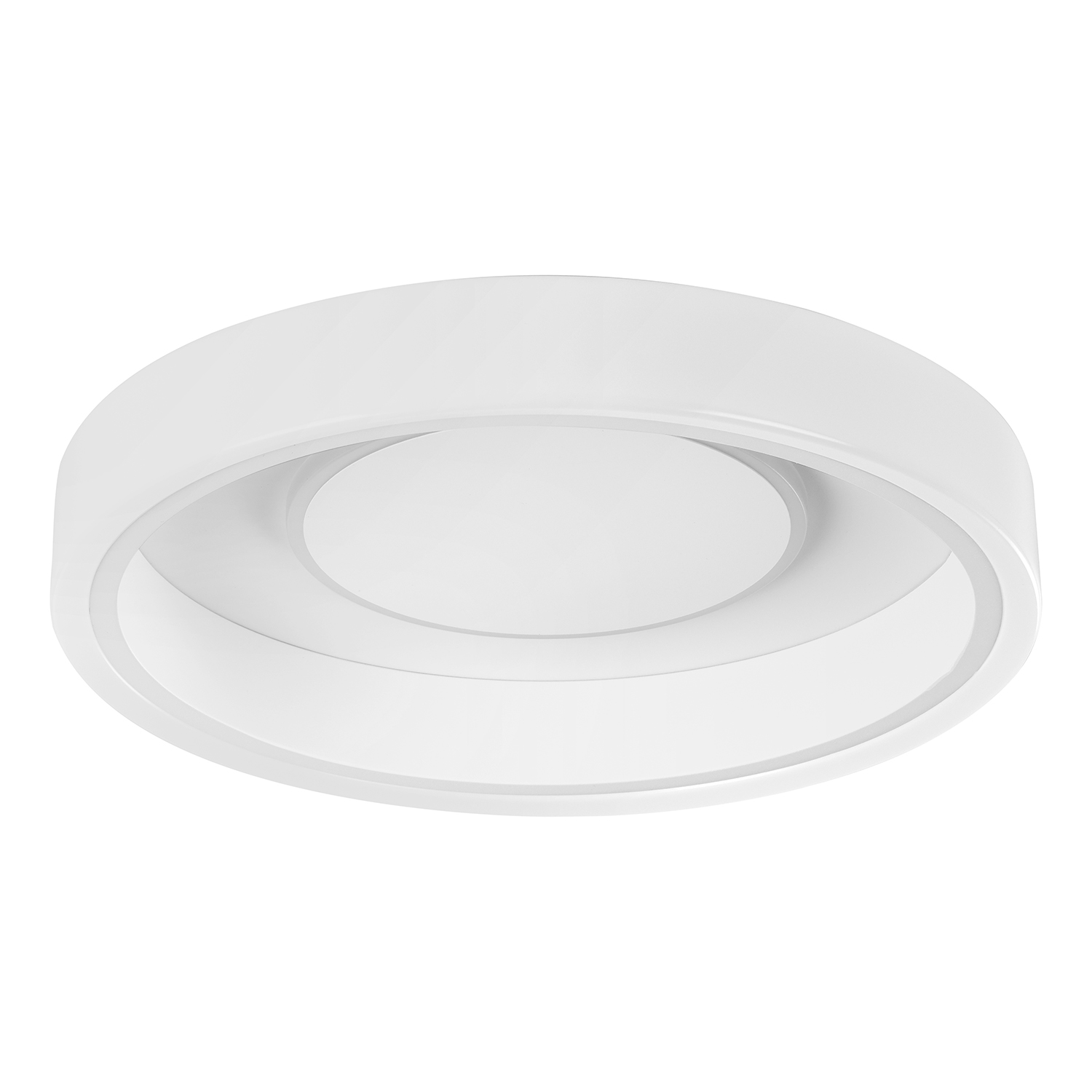 foto del prodotto plafoniera contemporanea remidos acciaio bianco luce led integrato 15,5w