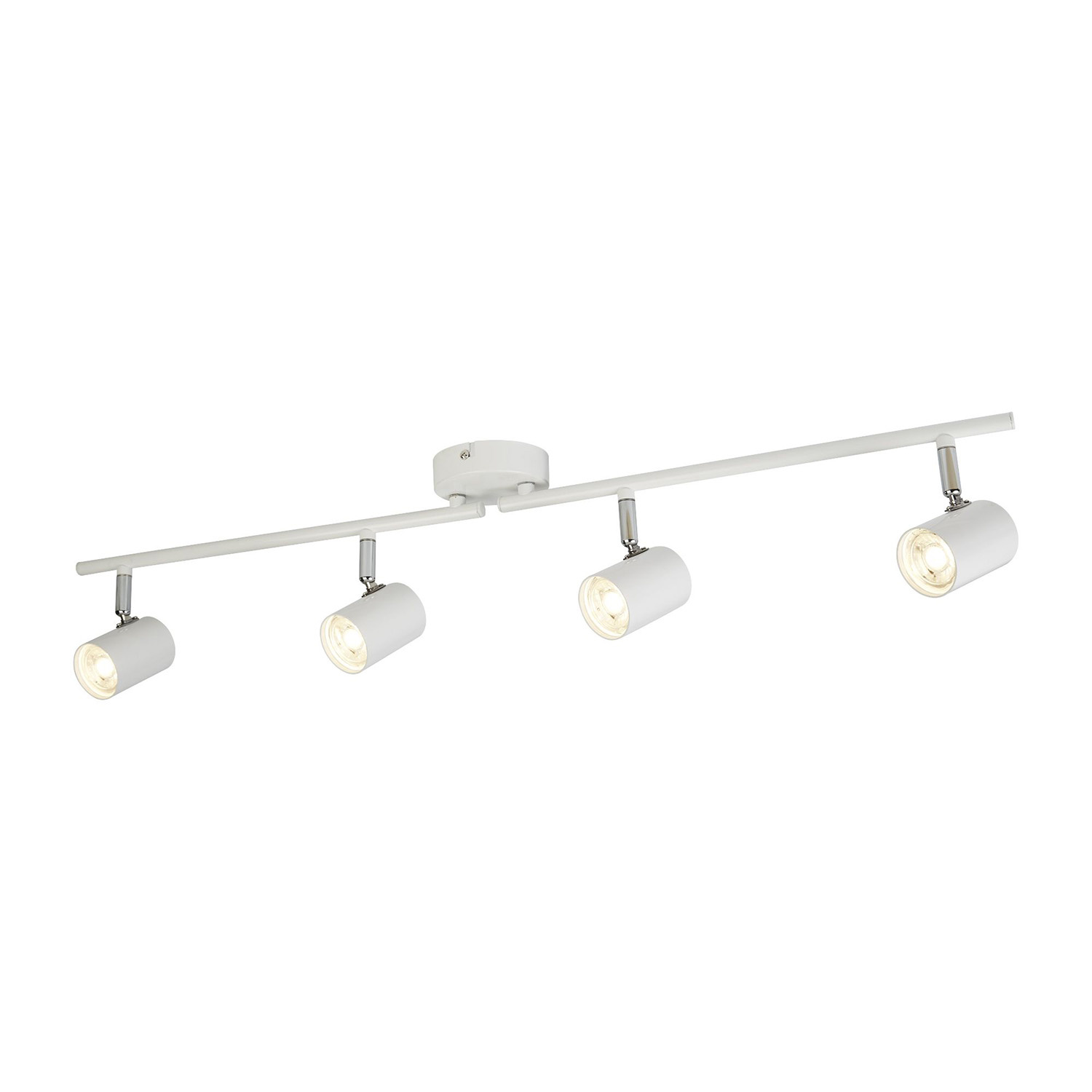 foto del prodotto plafoniera contemporanea rollo acciaio bianco vetro cromo led 16,1w 3000k