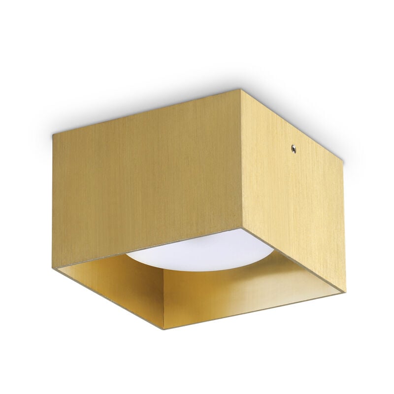 foto del prodotto plafoniera contemporanea spike alluminio ottone 1 luce gx53 15w 3000k ip20