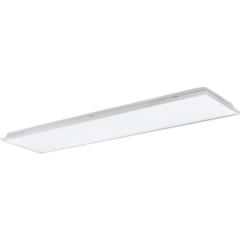 foto del prodotto plafoniera contemporanea urtebieta acciaio bianco luce led integrato 32w