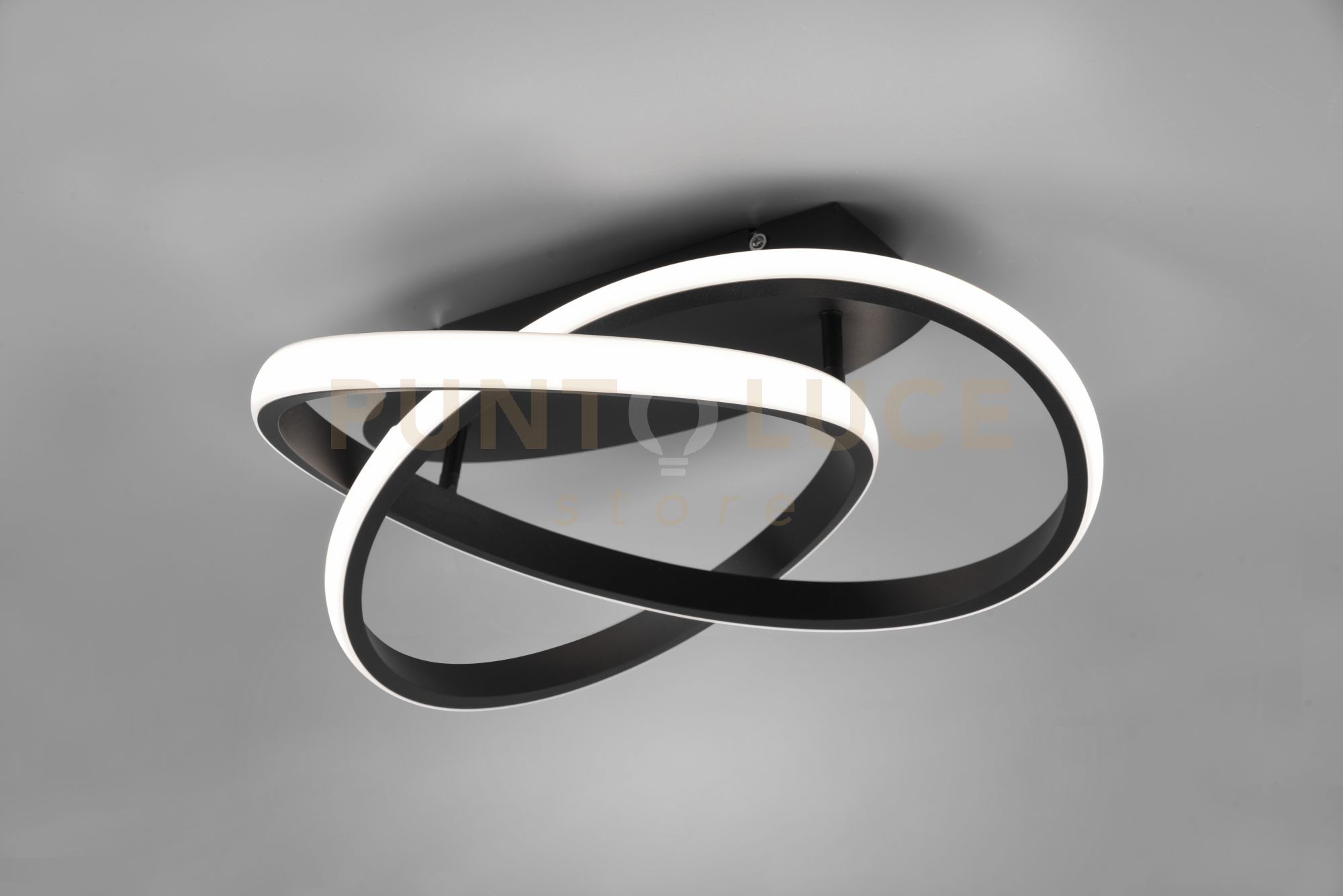 foto del prodotto plafoniera course led cerchio infinito d.45cm antracite r62051432