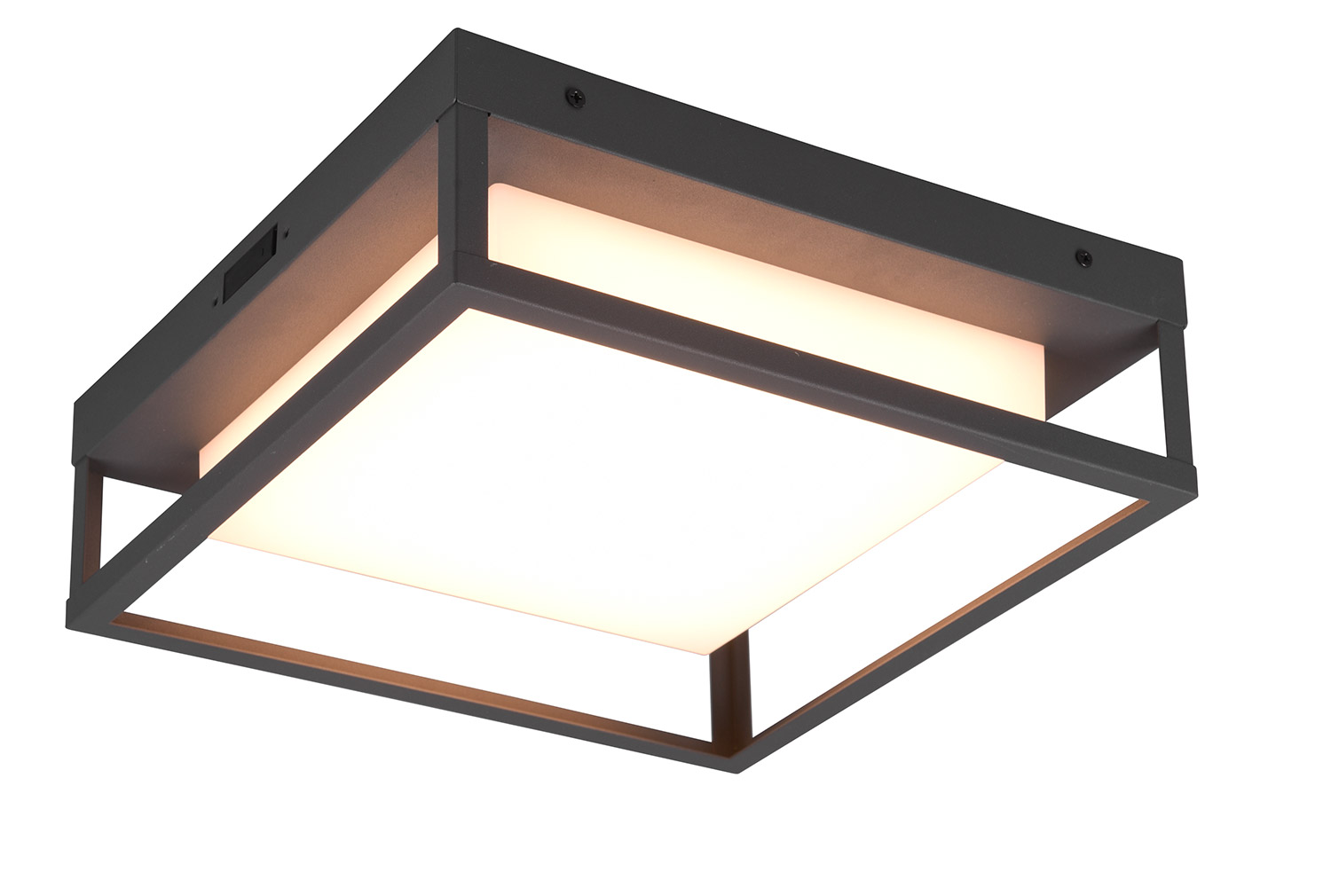 foto del prodotto plafoniera da esterno a led smd in metallo antracite