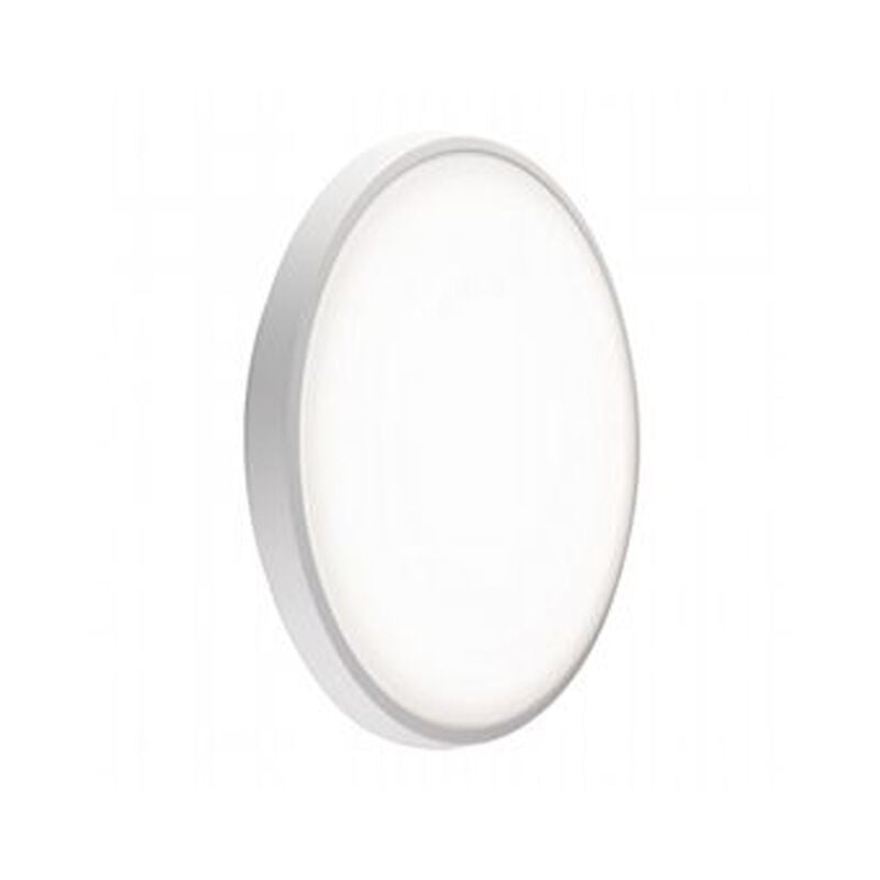 foto del prodotto plafoniera da esterno electra alluminio e termoplastica bianco led 28w 4000k