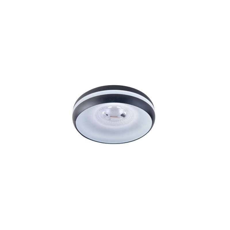 foto del prodotto plafoniera da incasso a soffitto frey nera 1xgu10