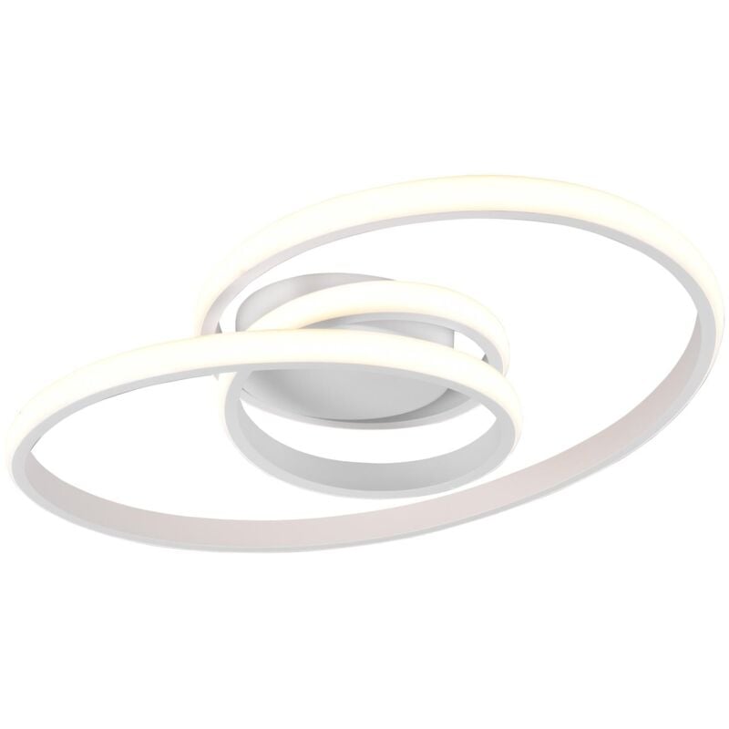 foto del prodotto plafoniera da interno a led in metallo bianco opaco