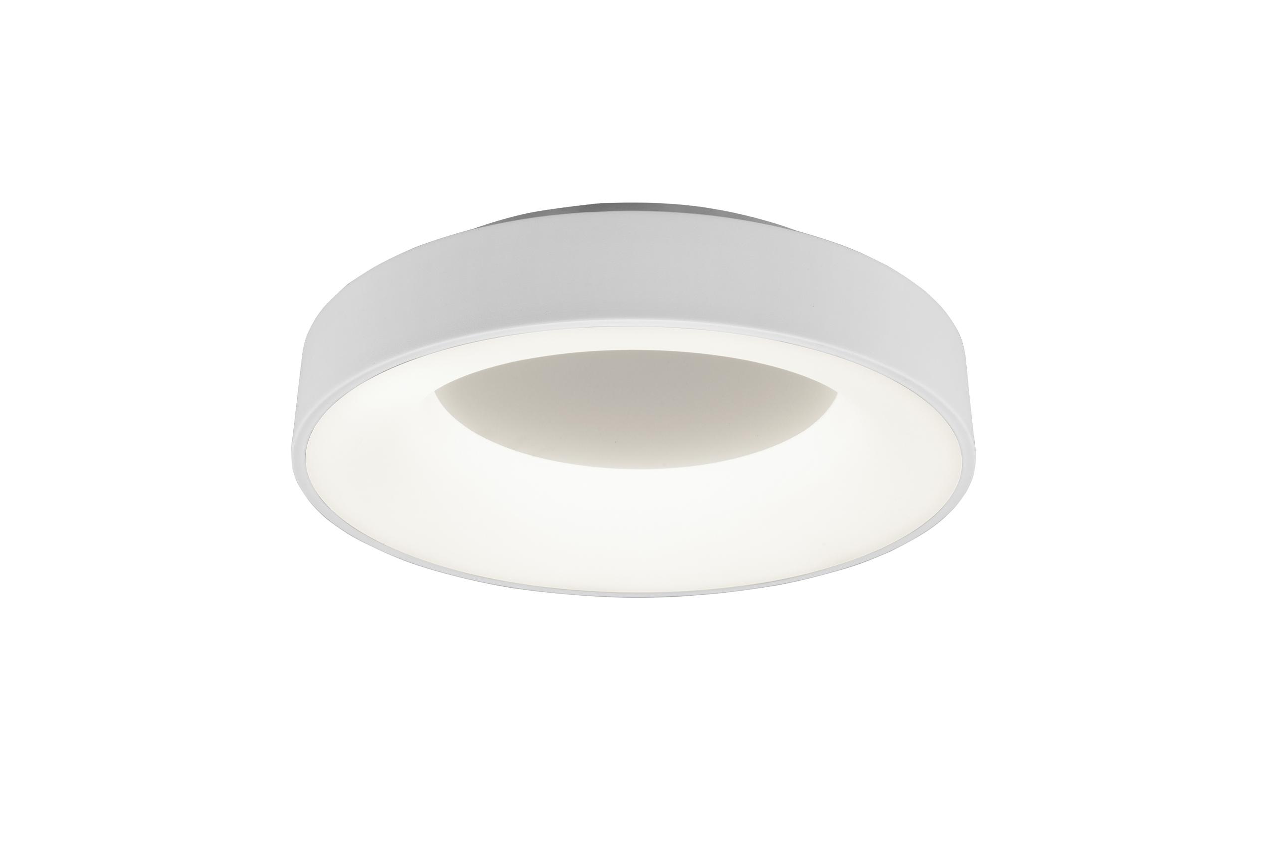 foto del prodotto plafoniera da interno a led in metallo bianco opaco