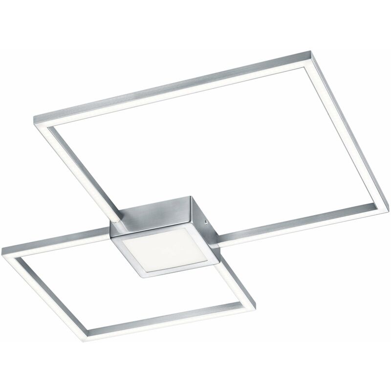 foto del prodotto plafoniera da interno a led in metallo nickel opaco