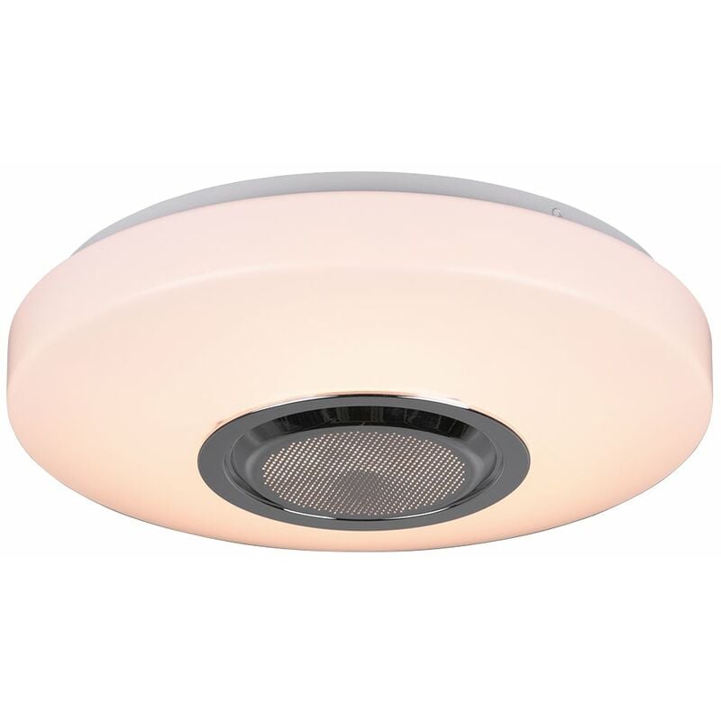 foto del prodotto plafoniera da interno a led in plastica bianco