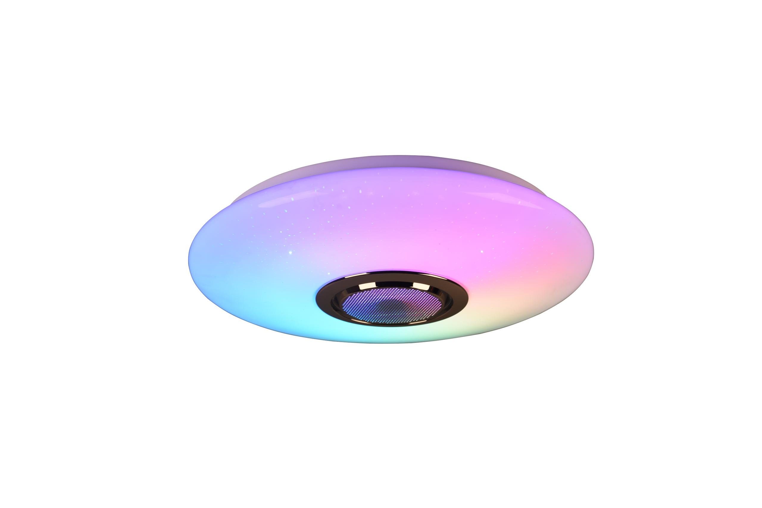 foto del prodotto plafoniera da interno a led in plastica bianco