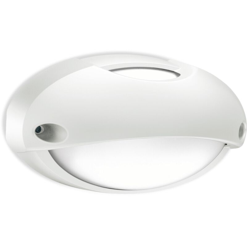 foto del prodotto plafoniera da parete lombardo airy top ovale 300, attacco e27, colore decorazione bianco, lampadina non inclusa, lom lb82321