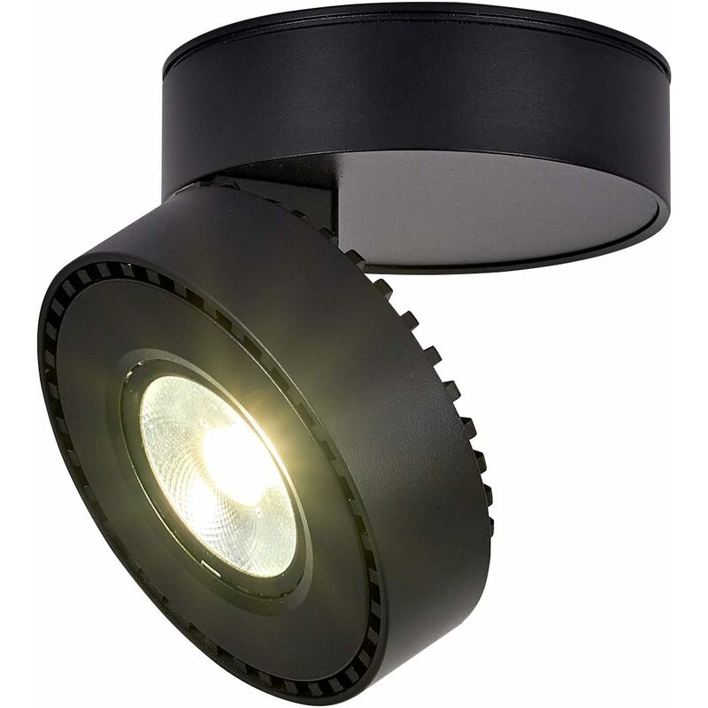 foto del prodotto plafoniera da soffitto a led da interno 12w con riflettori orientabili lampada da soffitto faretti rotanti e di superficie, 10x6 cm bianco 3000k 