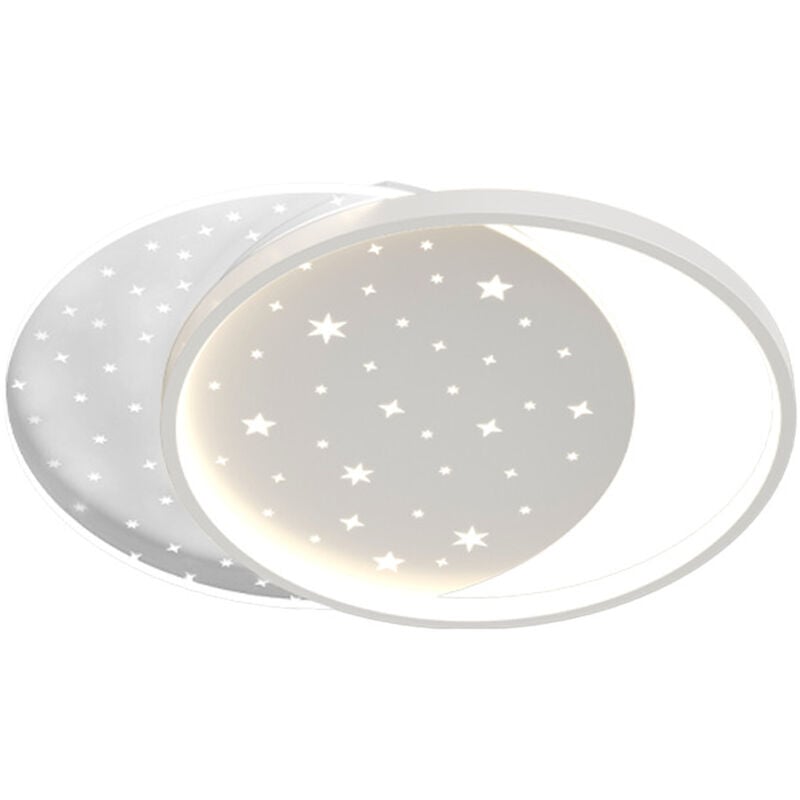 foto del prodotto plafoniera da soffitto a led lampadario 38w cerchi stellato luce fredda sj 150