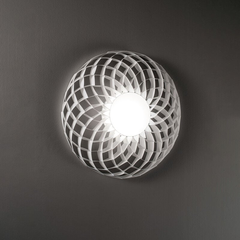 foto del prodotto plafoniera dalia led 3000k dimm gx53 polilux bianco d60 d100 made in italy