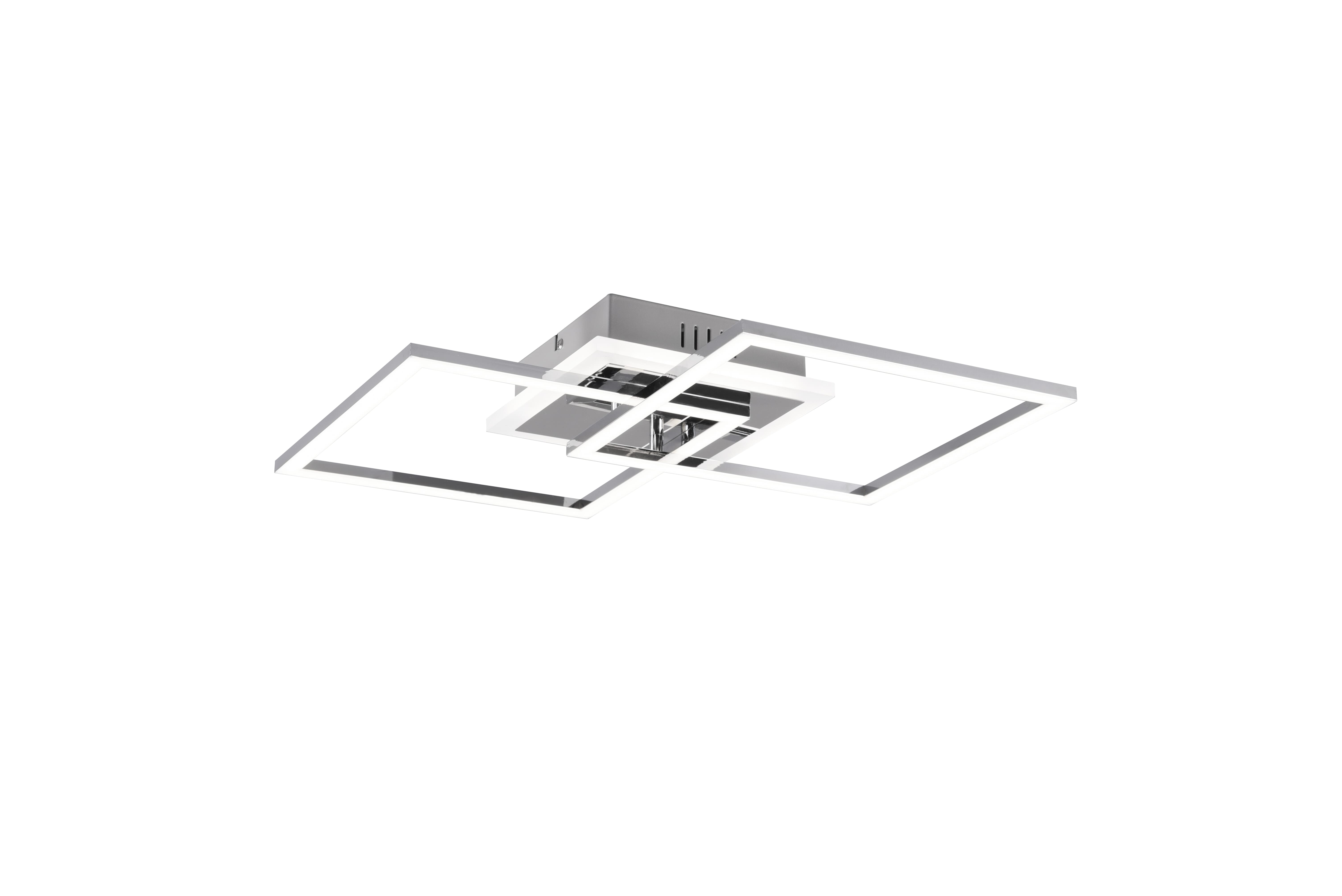 foto del prodotto plafoniera doppio quadrato led kiel cromo