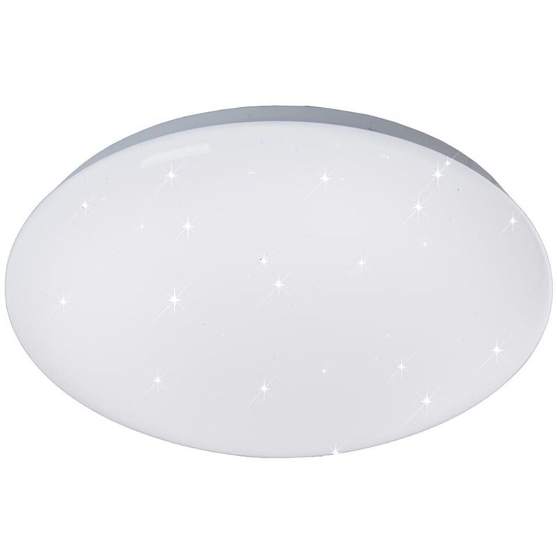 foto del prodotto plafoniera effetto stella lampada design plafoniera effetto cielo stellato, metallo, forma rotonda, 1x led 15 watt 1200 lumen bianco freddo, dxh 