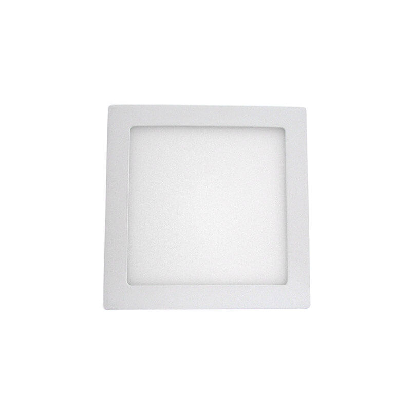 foto del prodotto plafoniera faretto led da soffitto muro parete quadrata 18w bianco freddo 225x225mm