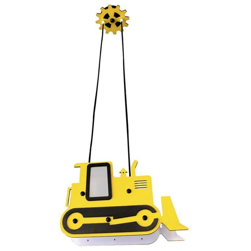 foto del prodotto plafoniera gialla per bambini excavator rusty cr 99-012-02-130