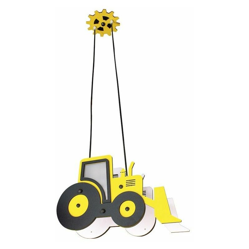 foto del prodotto plafoniera gialla traktor cr 99 013 02 130 kids