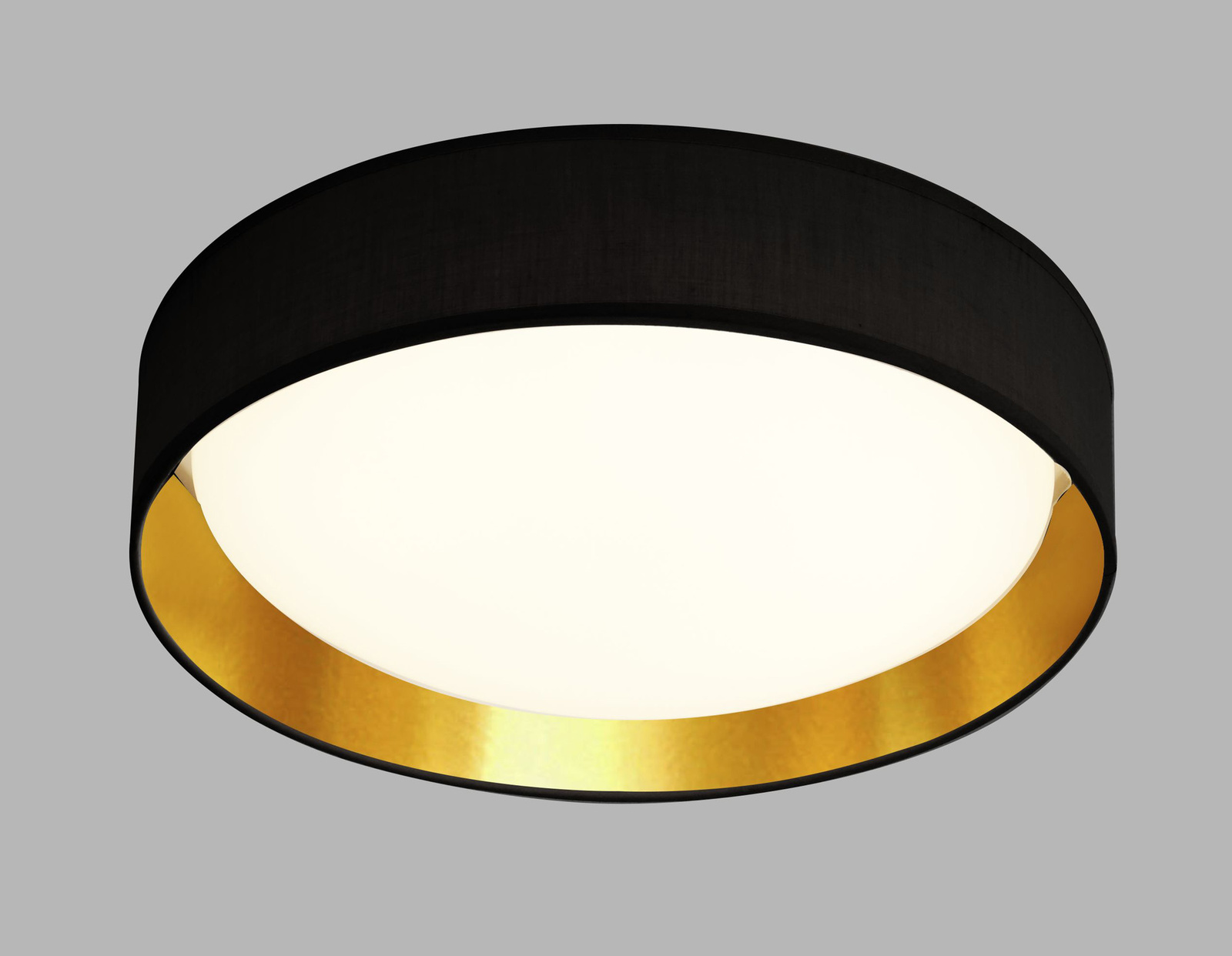 foto del prodotto plafoniera gianna acciaio bianco tessuto trasparente led 15,2w 3000k