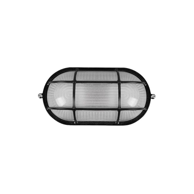 foto del prodotto plafoniera giardino ovale nera papillon cf. scatola ex 50142 