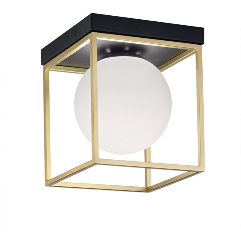 foto del prodotto plafoniera gold white app1166 1c e27