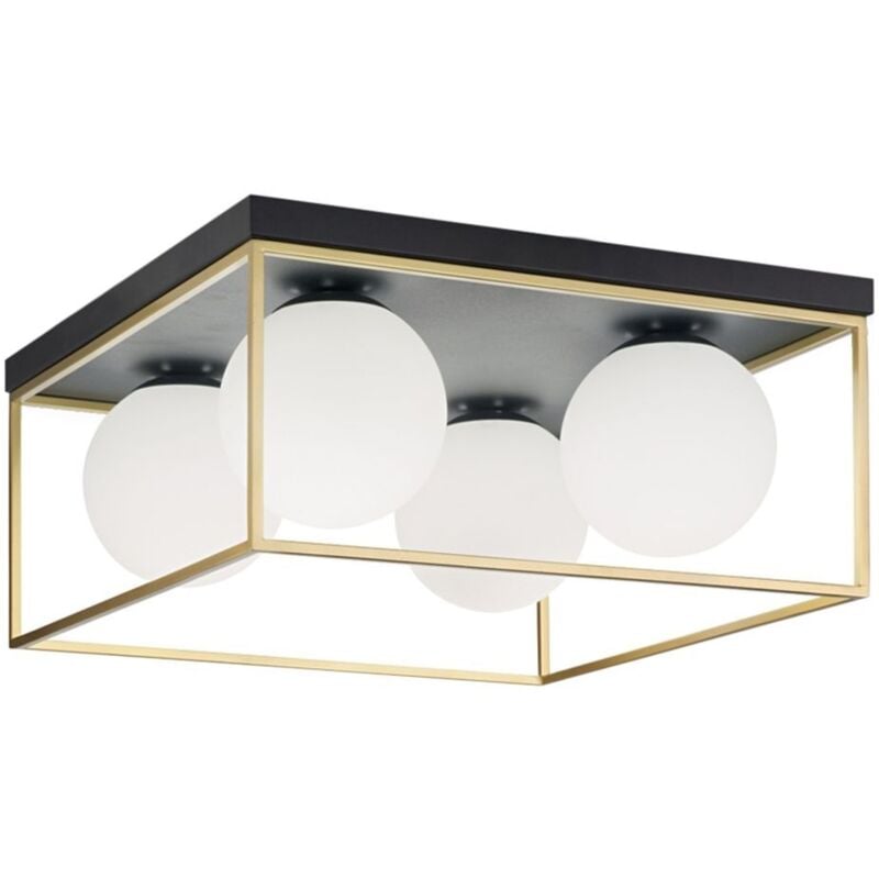 foto del prodotto plafoniera gold white app1168 4c e27