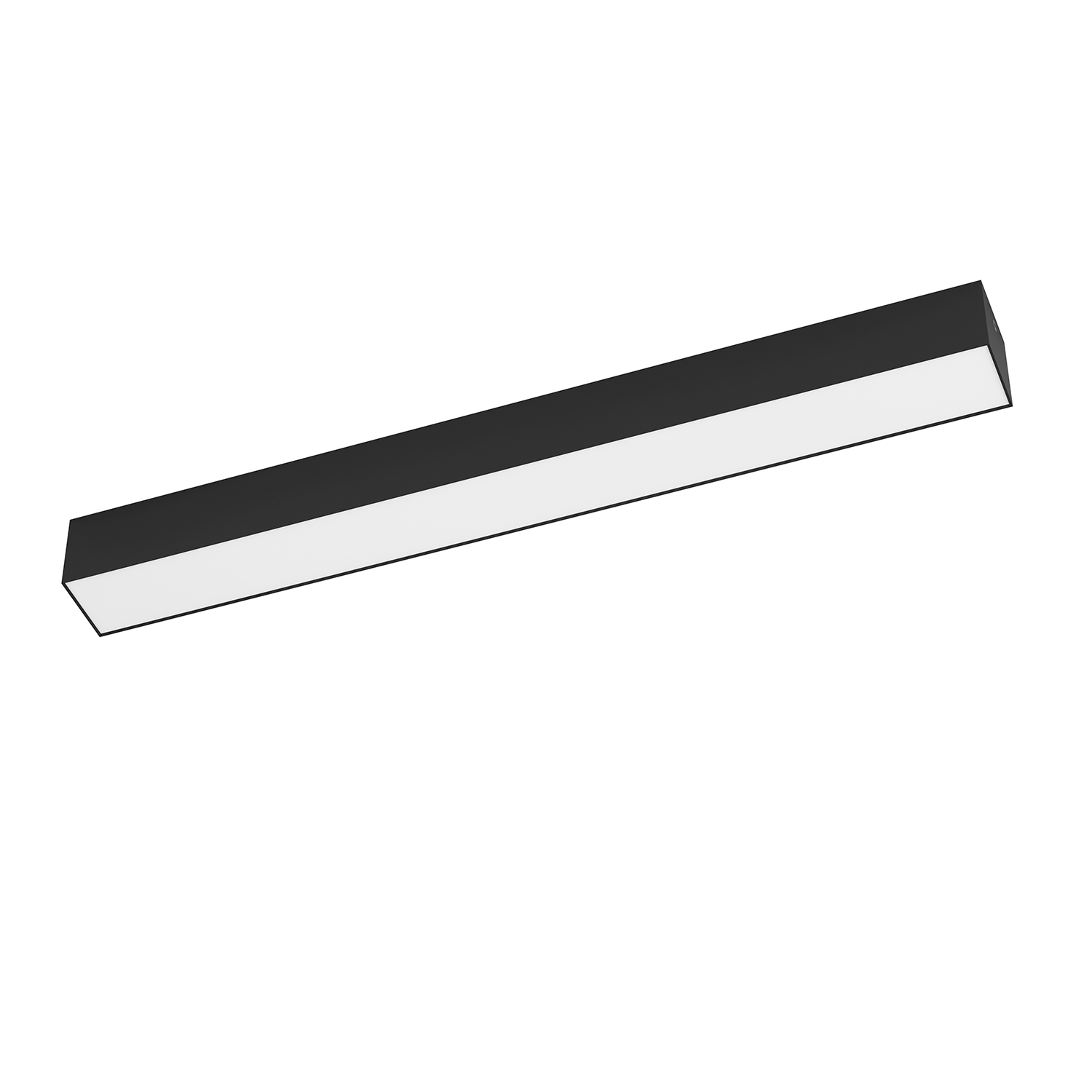 foto del prodotto plafoniera grande esterno moderna salitta alluminio nero policarbonato bianco led