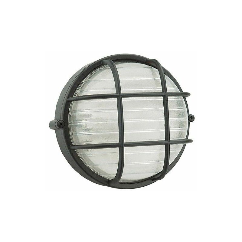foto del prodotto plafoniera industriale nera rotonda ip54