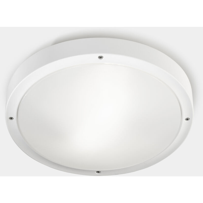 foto del prodotto plafoniera ip66 basic led 21.4w sw 2700 3200 4000k on off grigio urbano 2606lm