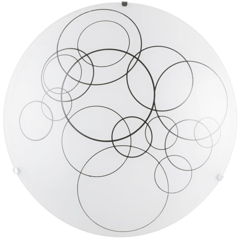 foto del prodotto plafoniera karma in vetro bianco 40 cm. 